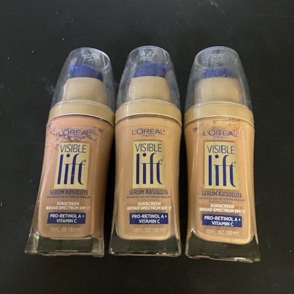 Loreal Visible Lift Serum Absolute Foundation: 154 Sun Beige 1oz (C12)